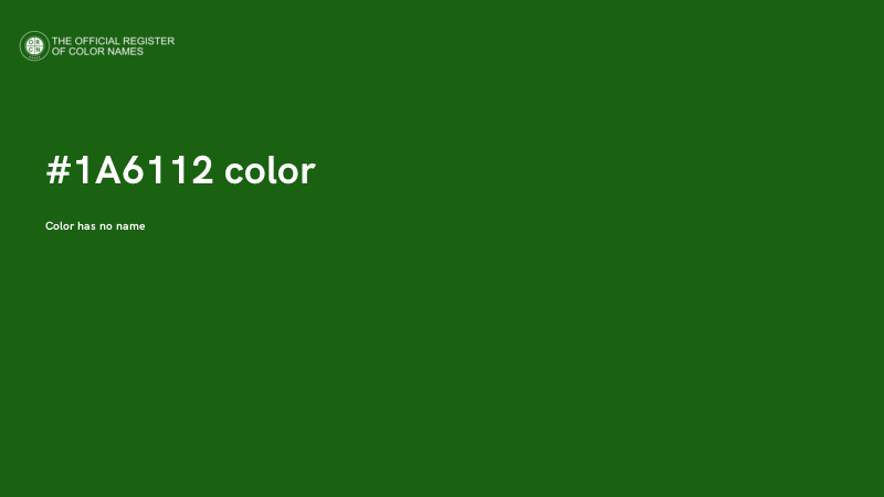 #1A6112 color image