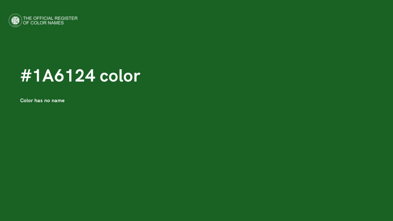#1A6124 color image