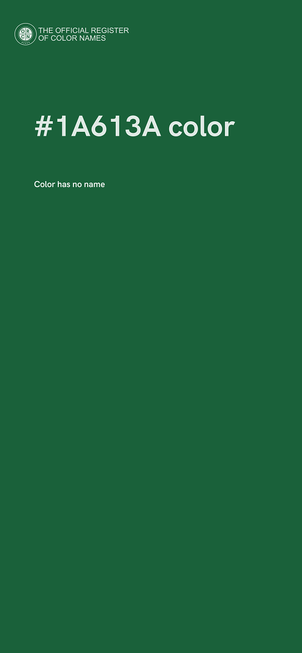 #1A613A color image