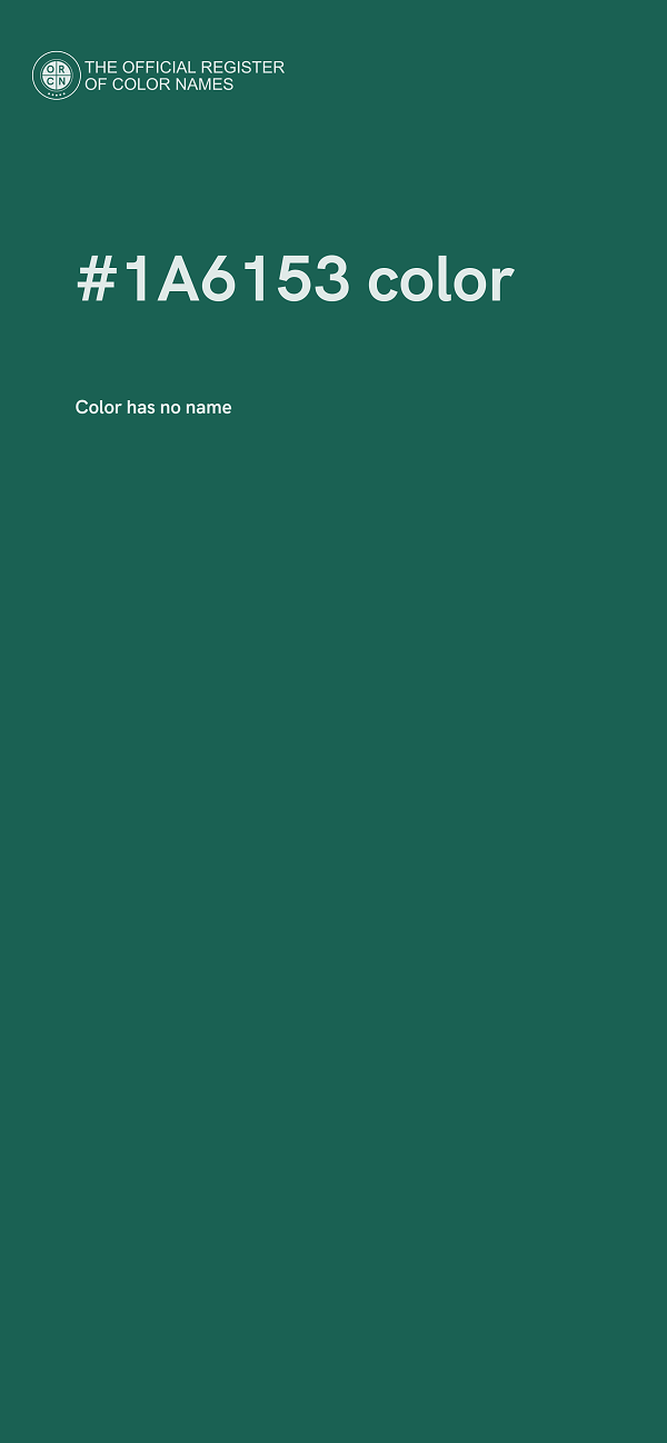 #1A6153 color image