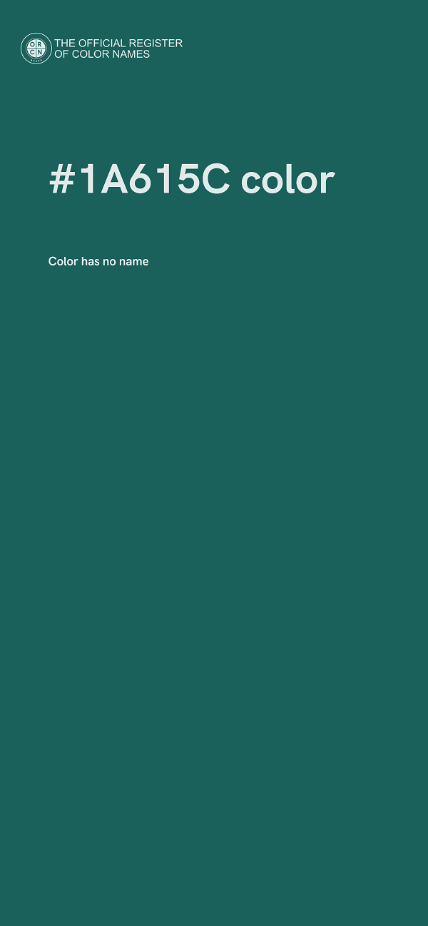 #1A615C color image
