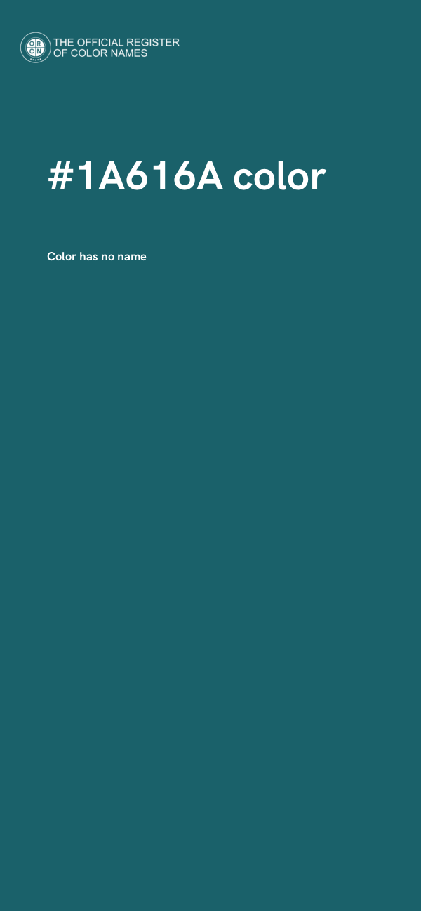 #1A616A color image