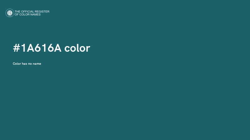 #1A616A color image