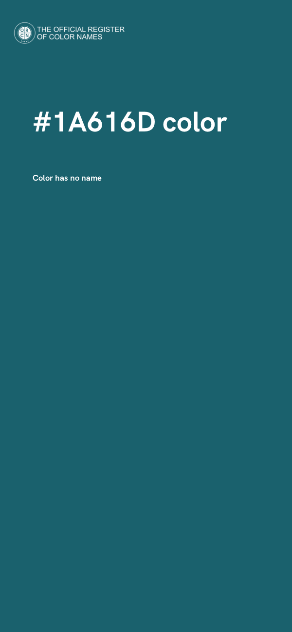 #1A616D color image