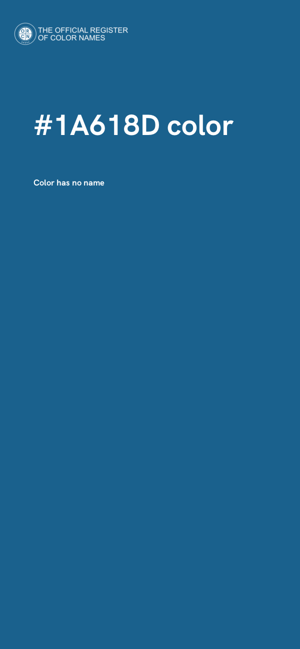 #1A618D color image