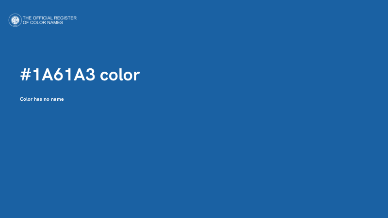 #1A61A3 color image