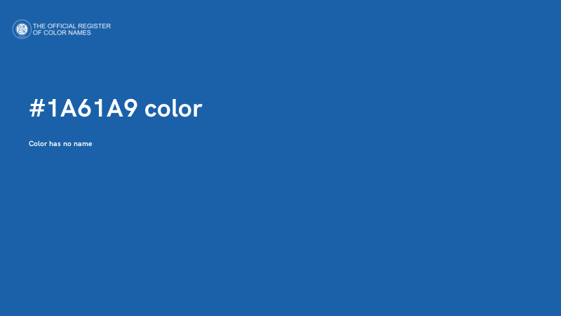 #1A61A9 color image