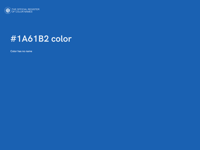 #1A61B2 color image