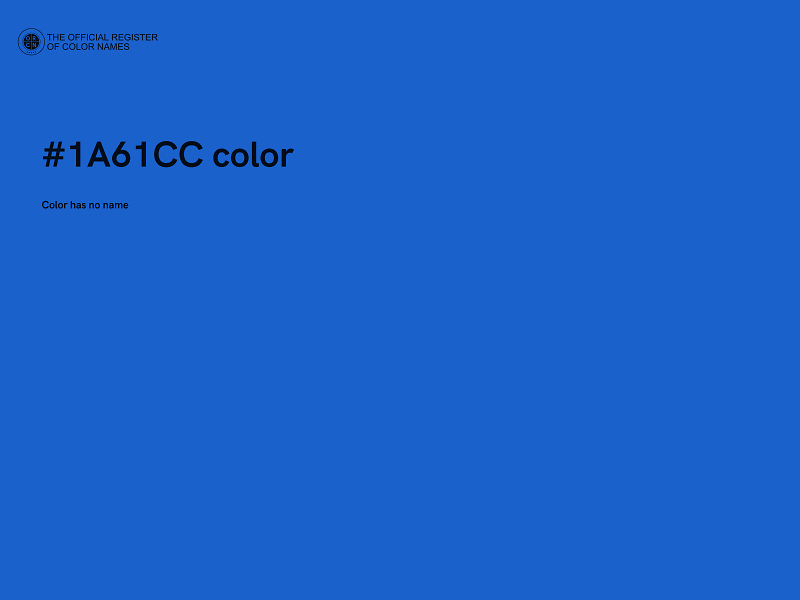 #1A61CC color image