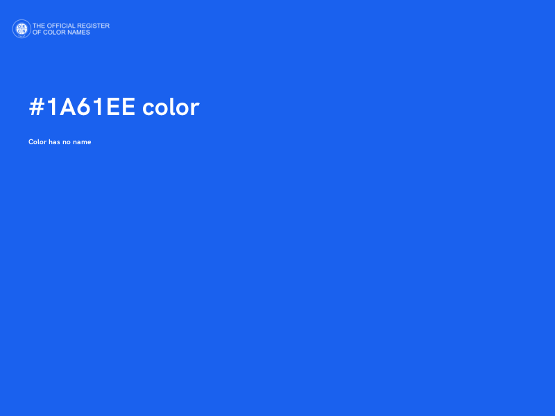 #1A61EE color image
