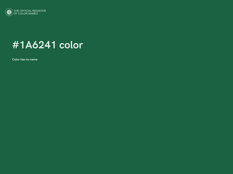 #1A6241 color image