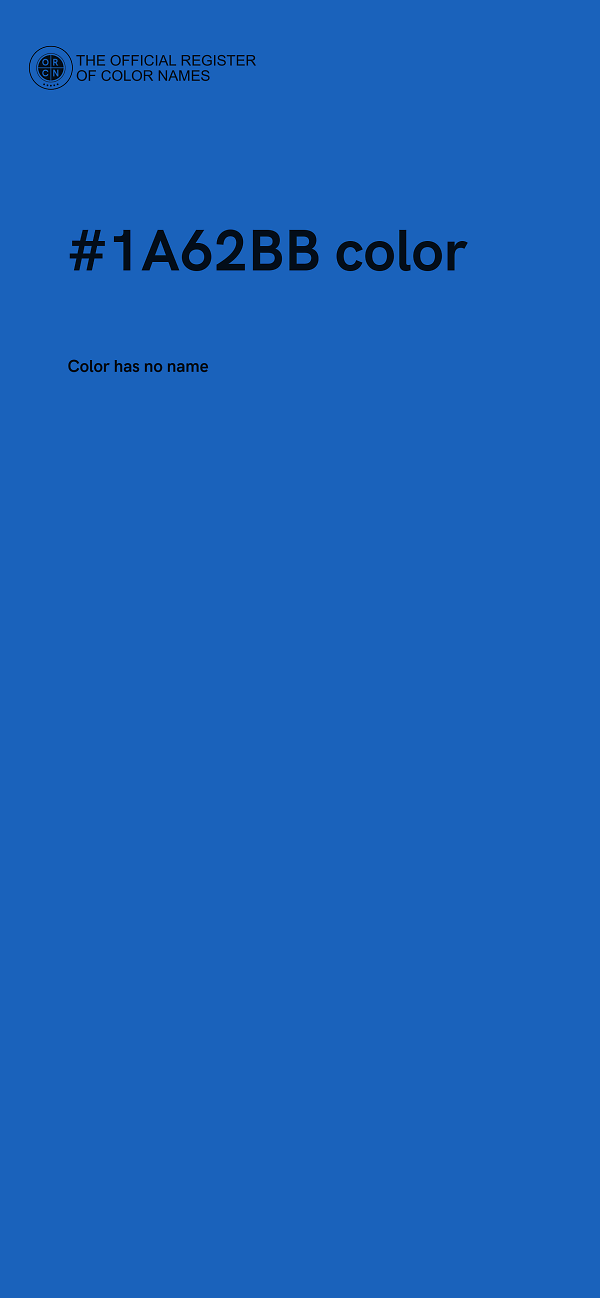 #1A62BB color image