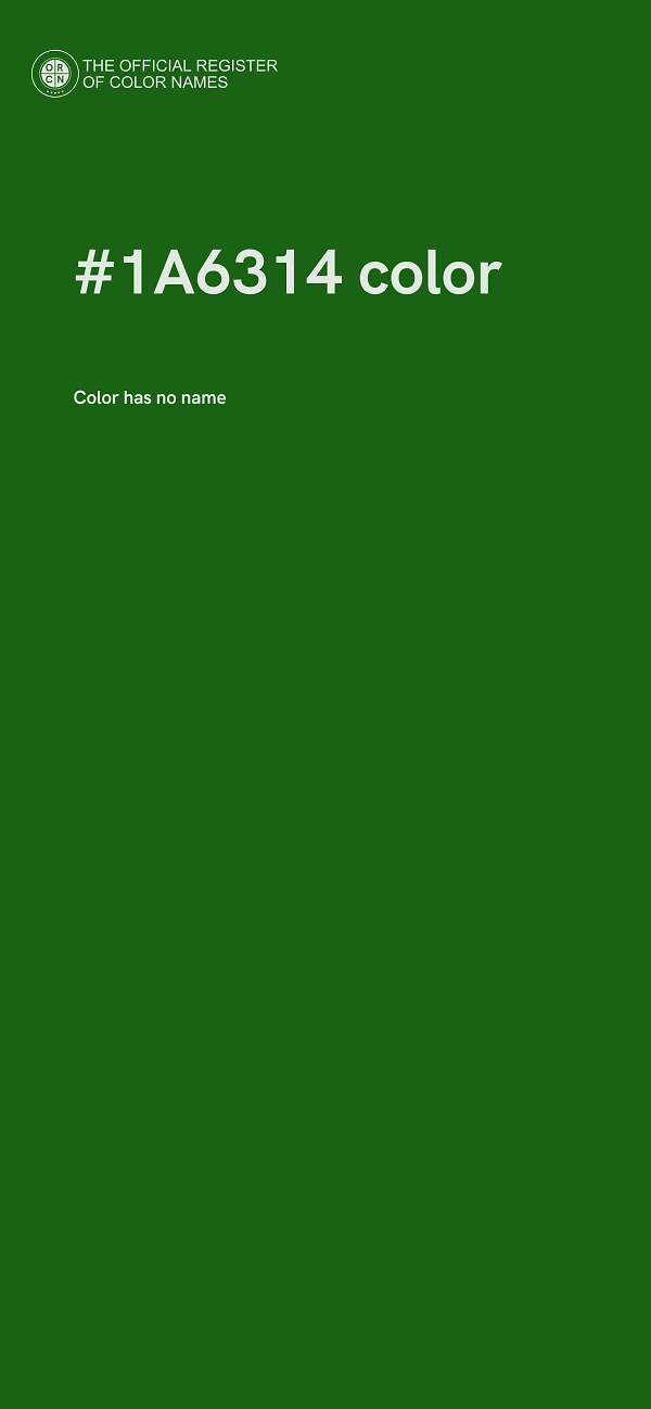 #1A6314 color image