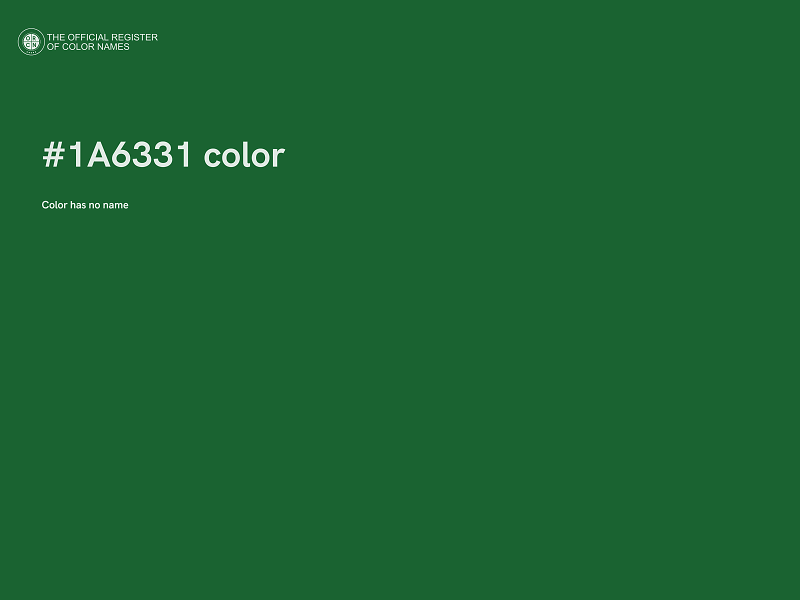 #1A6331 color image