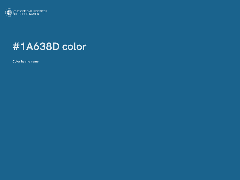 #1A638D color image