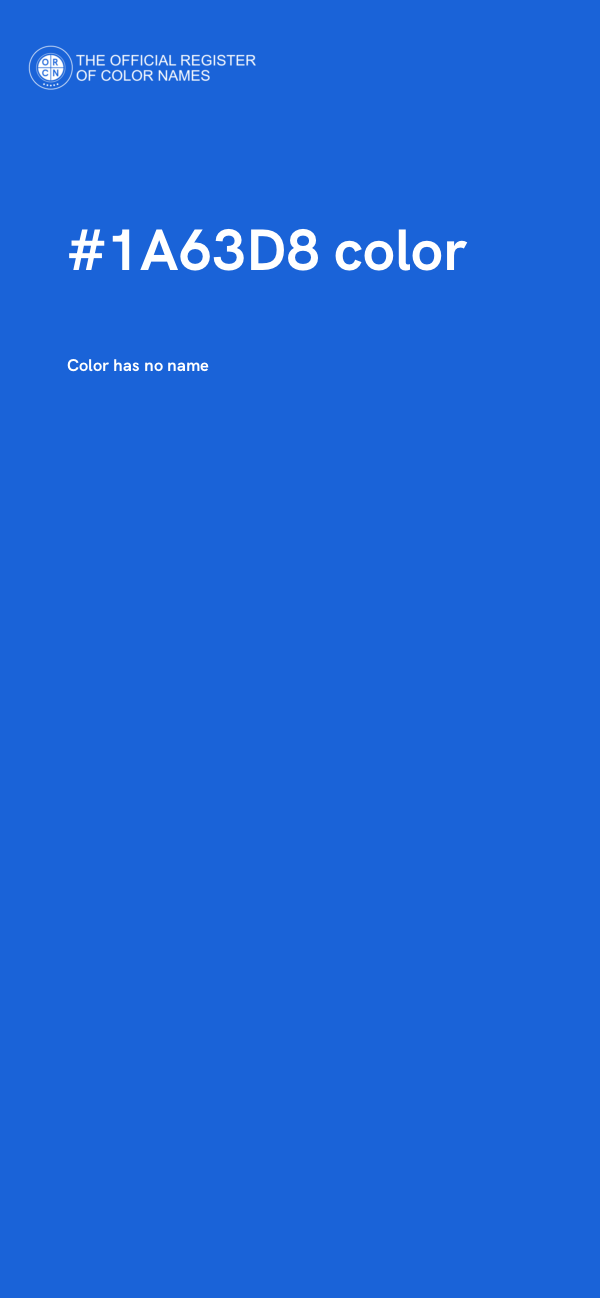 #1A63D8 color image