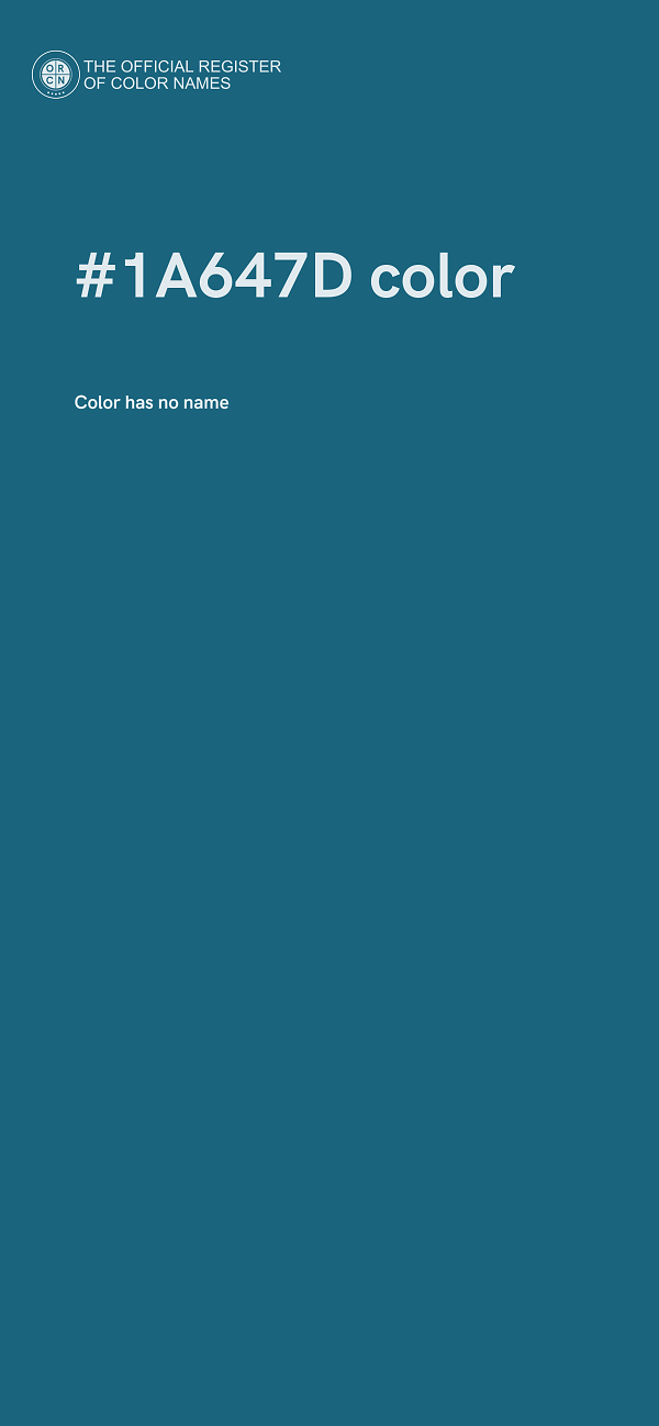 #1A647D color image
