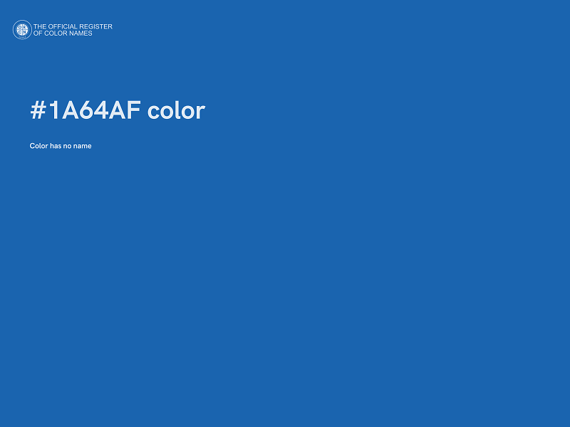 #1A64AF color image