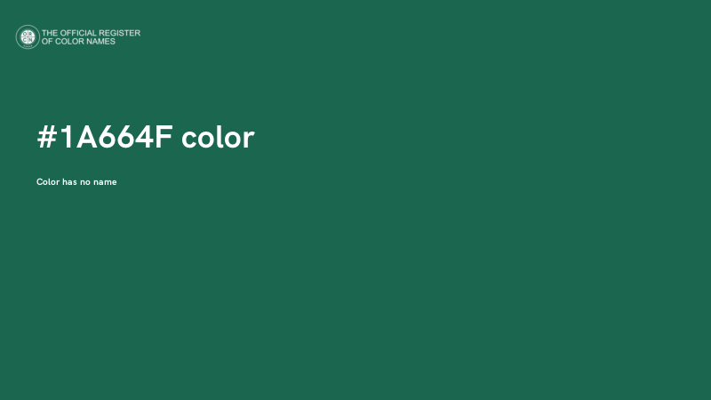 #1A664F color image