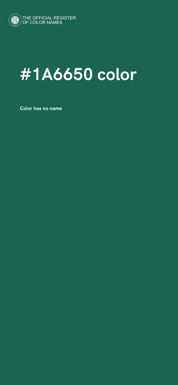 #1A6650 color image