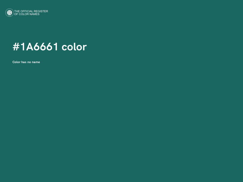 #1A6661 color image