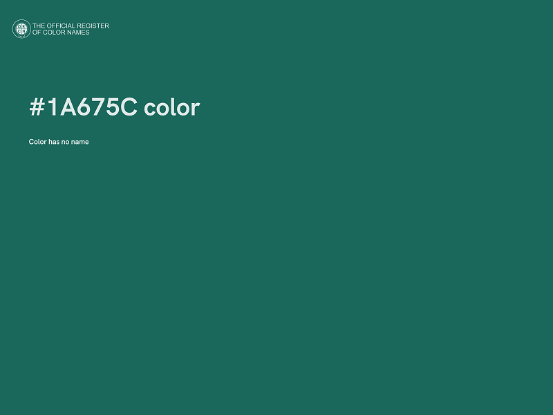 #1A675C color image