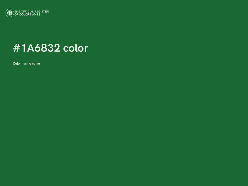 #1A6832 color image