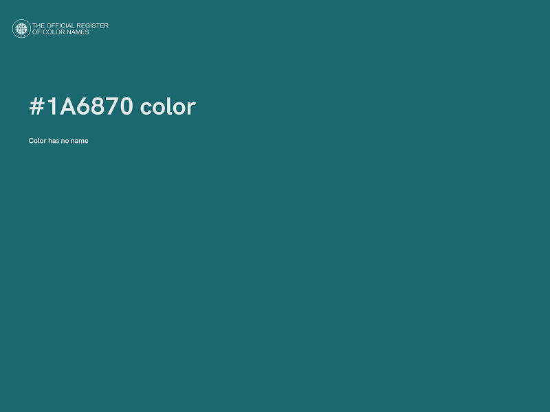 #1A6870 color image
