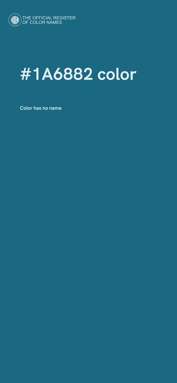 #1A6882 color image