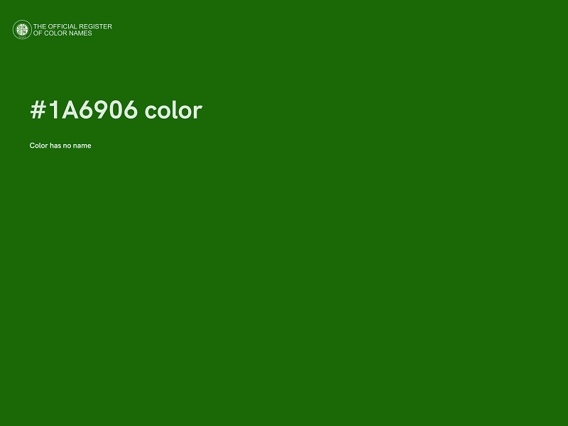 #1A6906 color image