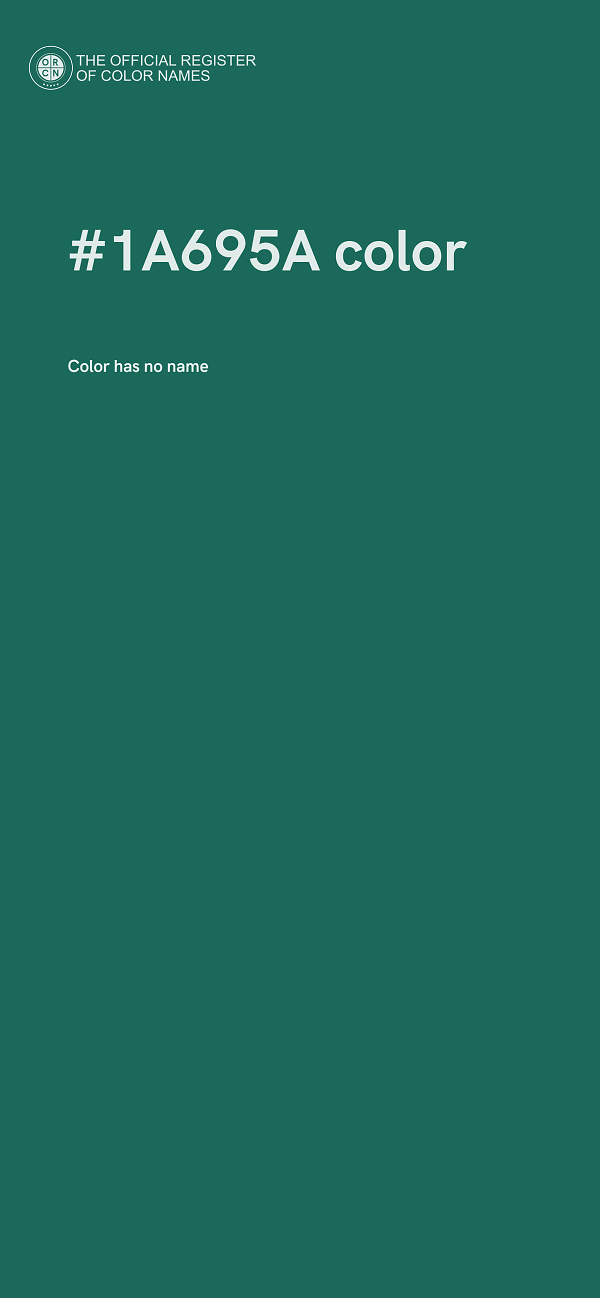 #1A695A color image