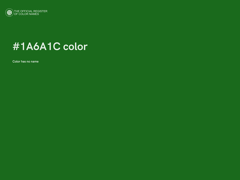#1A6A1C color image