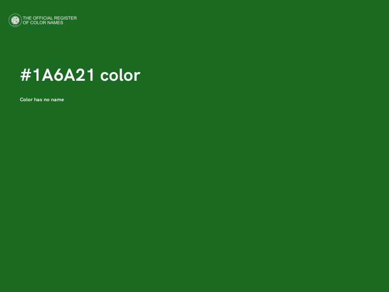 #1A6A21 color image