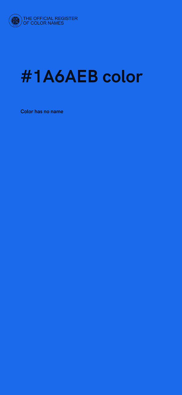 #1A6AEB color image
