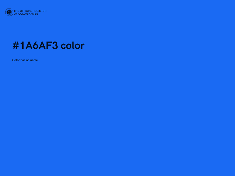 #1A6AF3 color image