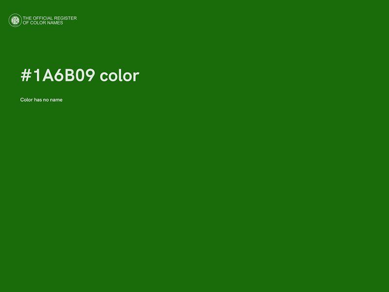 #1A6B09 color image