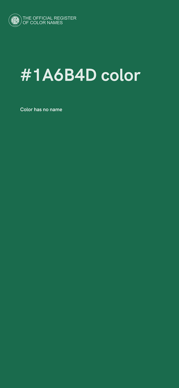 #1A6B4D color image