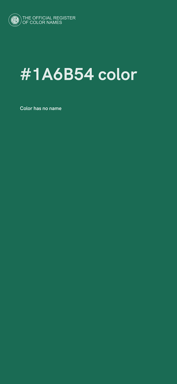 #1A6B54 color image