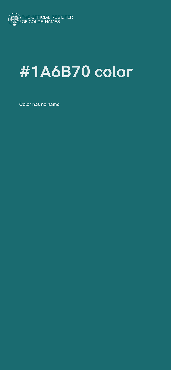 #1A6B70 color image