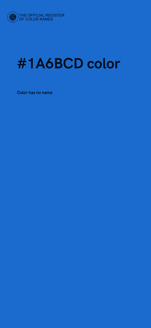 #1A6BCD color image