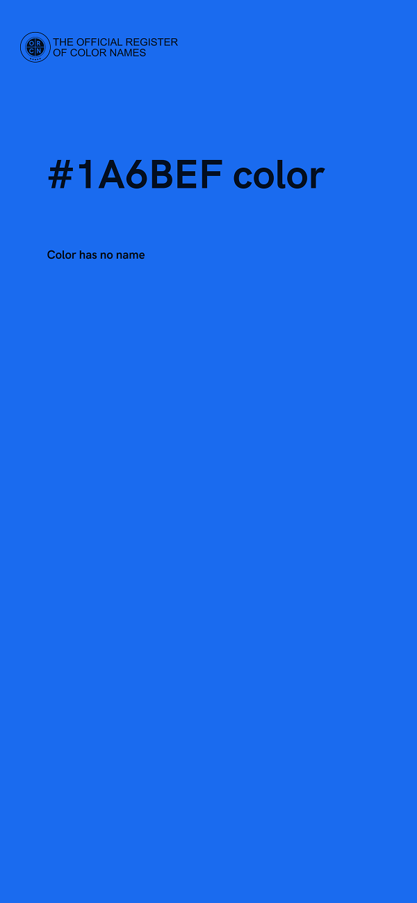 #1A6BEF color image