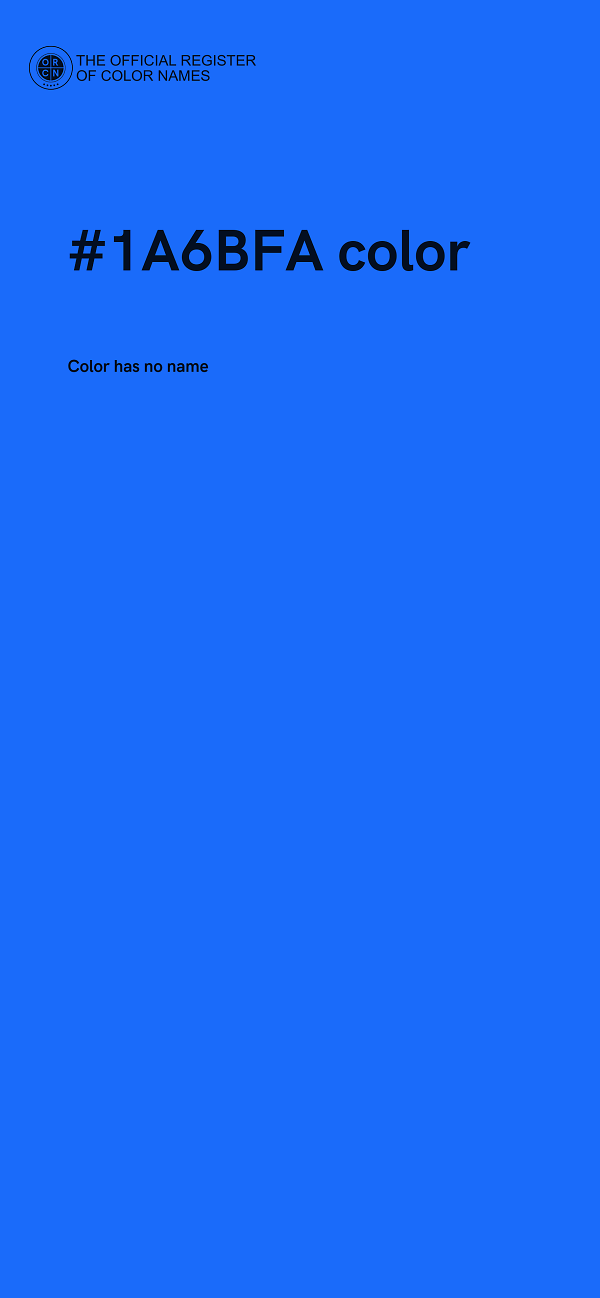 #1A6BFA color image