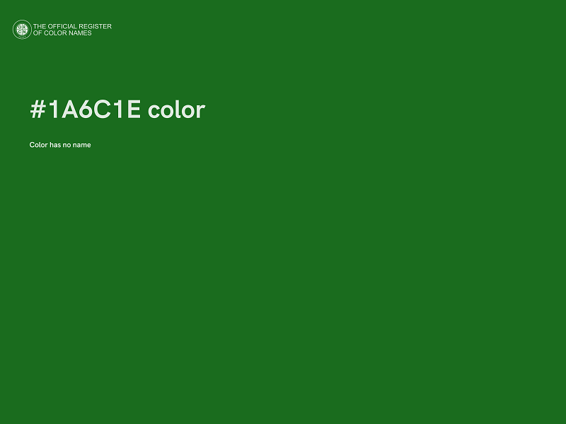 #1A6C1E color image