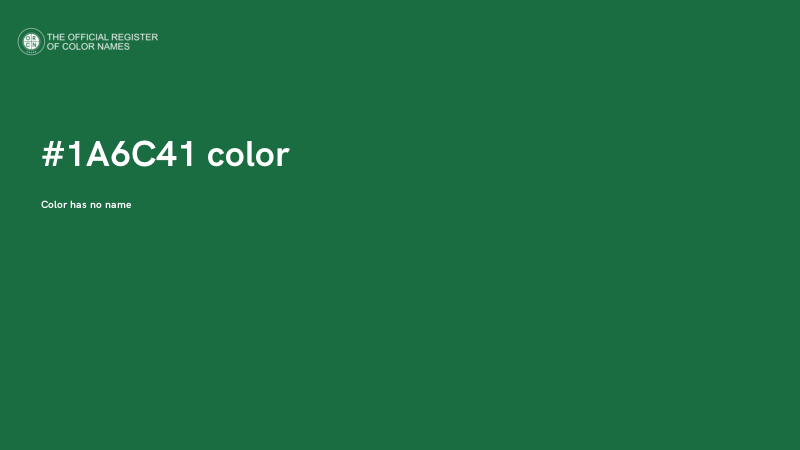 #1A6C41 color image