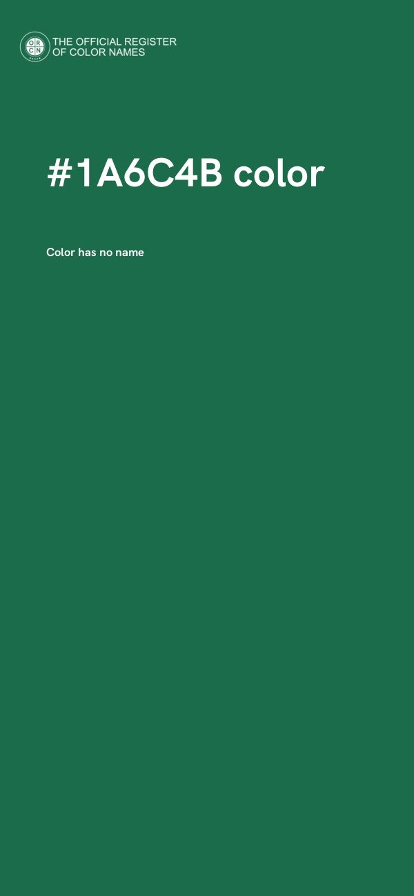 #1A6C4B color image