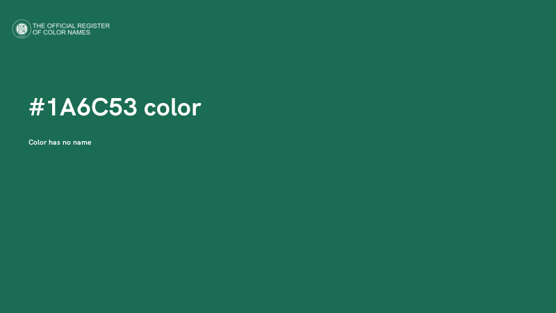 #1A6C53 color image