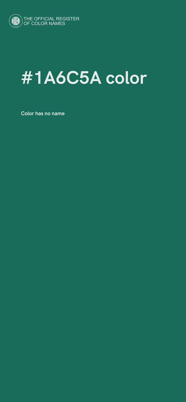 #1A6C5A color image