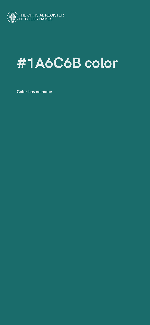 #1A6C6B color image