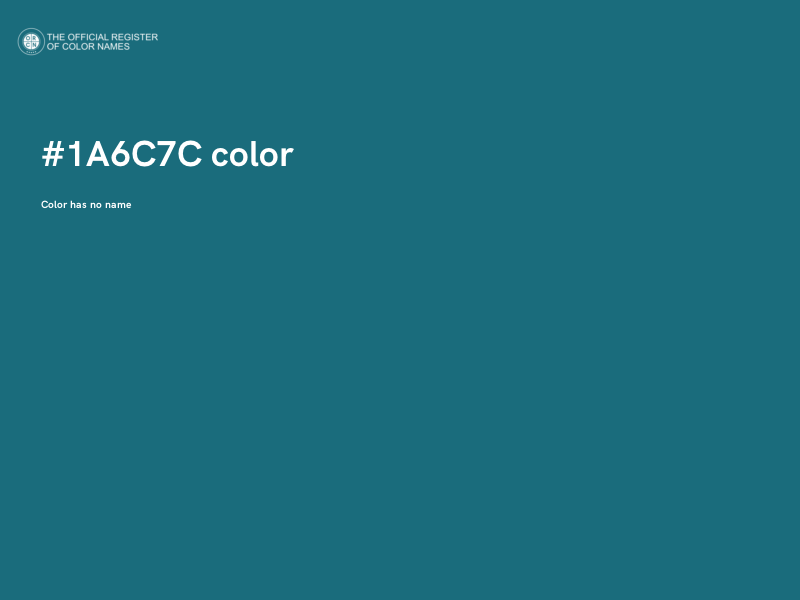 #1A6C7C color image
