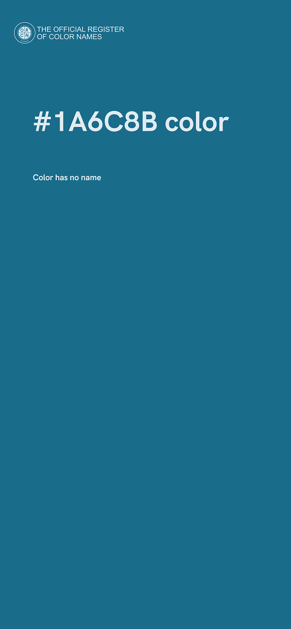#1A6C8B color image